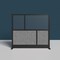 Luxor Expanse Modular Wall Room Divider System - Black Frame - 53" x 48" Starter Wall MW-5348-FCGB - alternate 3